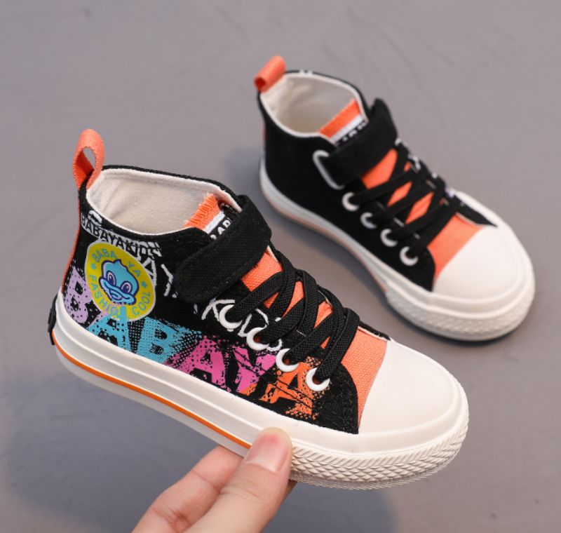 Darlin Meisjes High Top Sneaker - Zwart