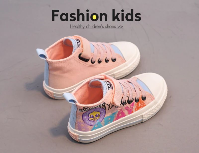 Darlin Meisjes High Top Sneaker - Zwart