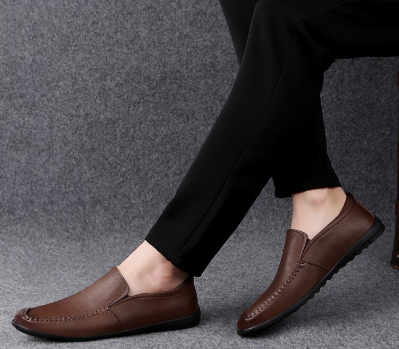 Darwins Heren Loafers Casual Schoenen - Koffie