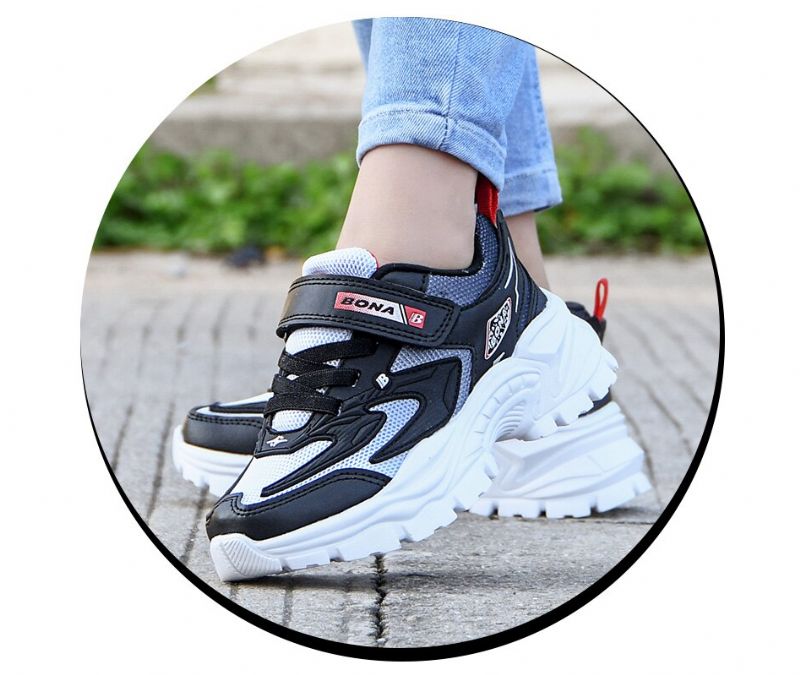 Dave Jongensmode Sneaker - Zwart