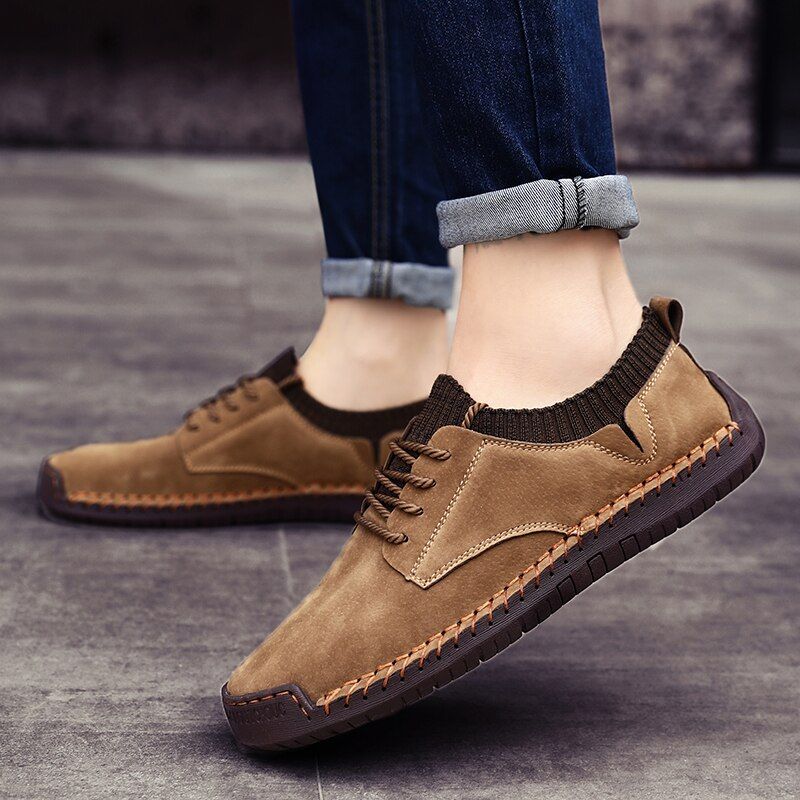 Davian Heren Loafer Schoenen - Kaki