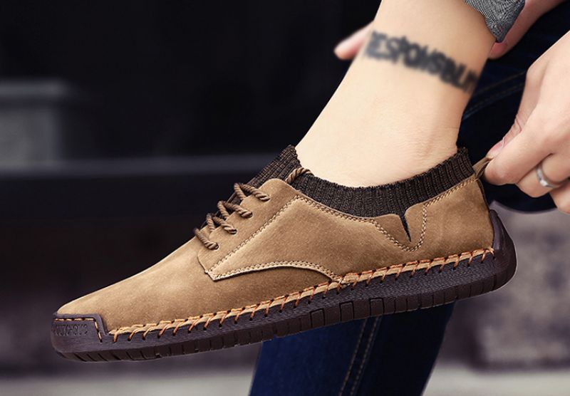 Davian Heren Loafer Schoenen - Kaki