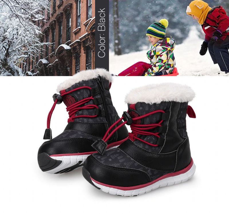 David Jongens Snowboot - Zwart Bont