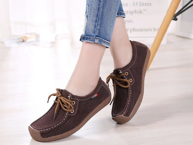 Daysi Dames Loafer Schoenen - Bruin