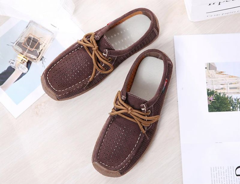 Daysi Dames Loafer Schoenen - Bruin