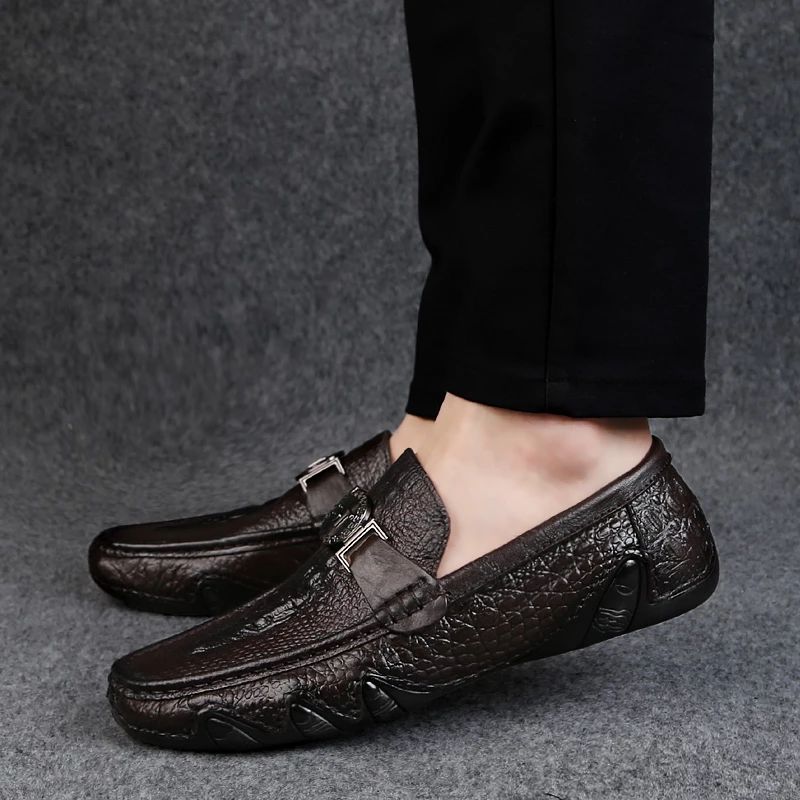 Dean Heren Casual Loafer - Bruin