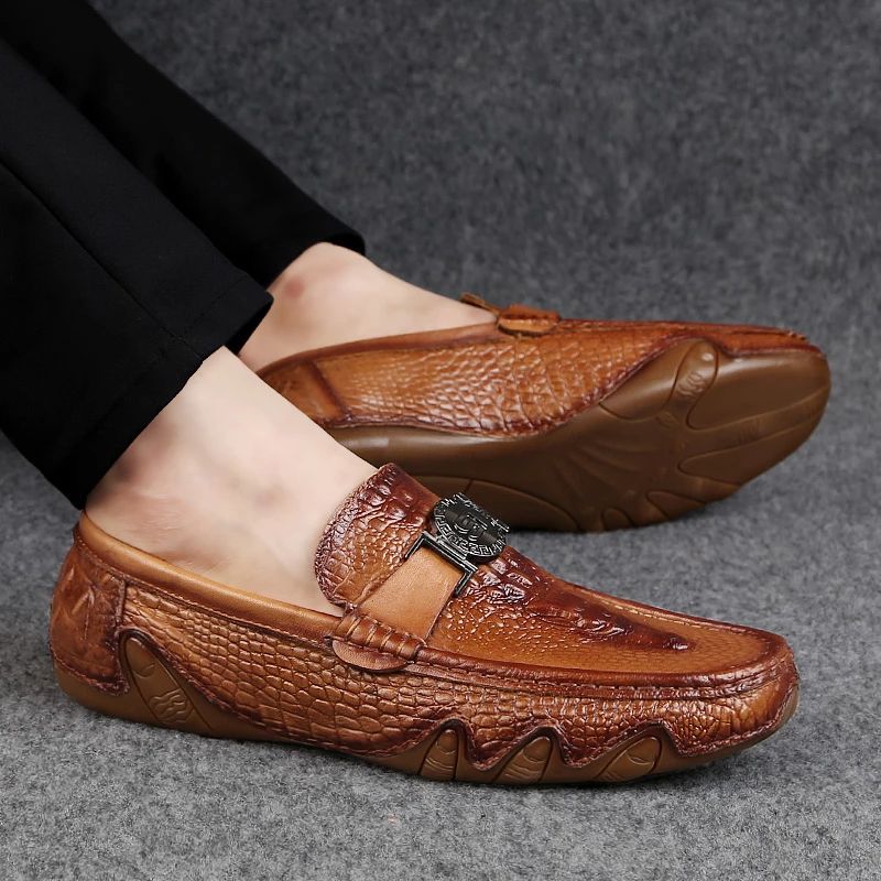 Dean Heren Casual Loafer - Bruin