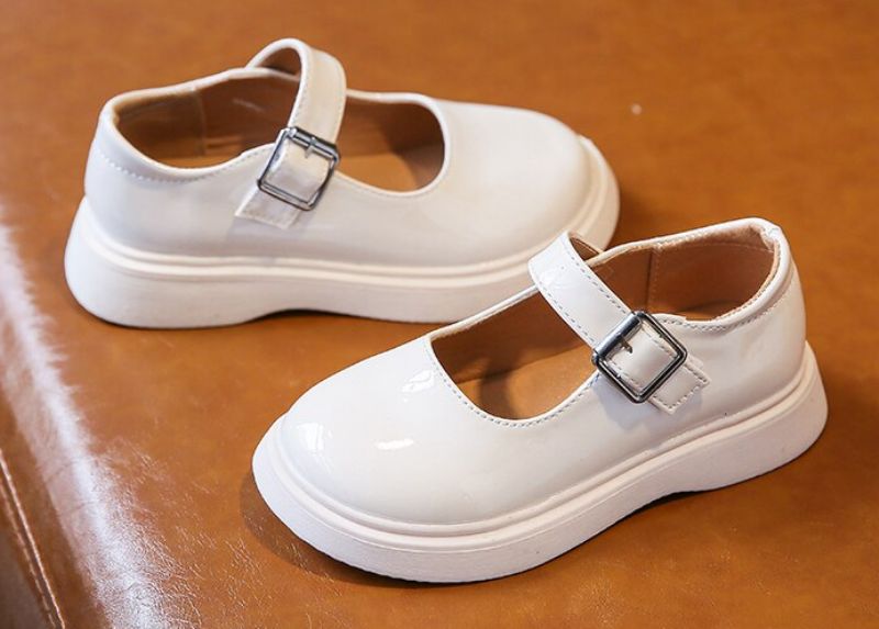 Debbie Meisjes Platte Schoenen - Wit