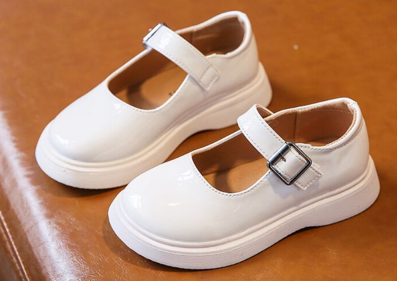 Debbie Meisjes Platte Schoenen - Wit