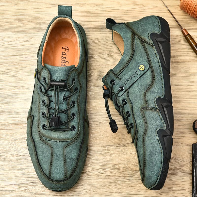 Delatorre Heren Casual Sneakers - Groen