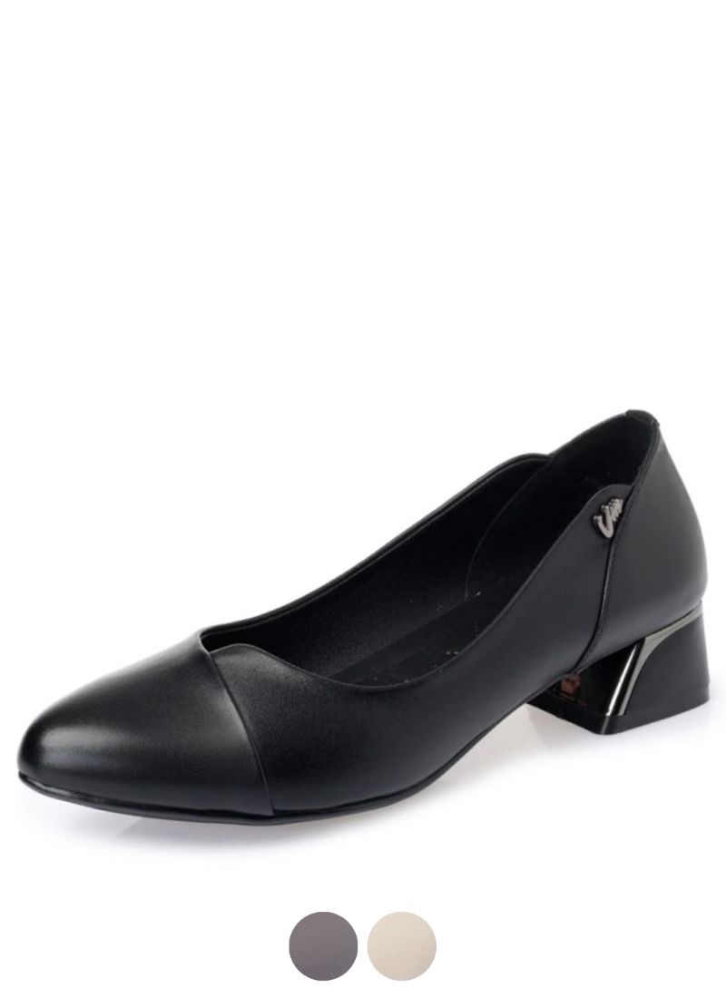 Delfina Dames Leren Dress Pumps Schoenen