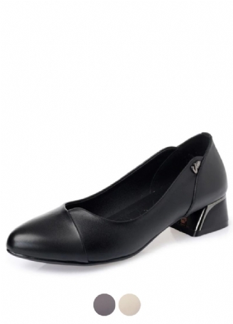 Delfina Dames Leren Dress Pumps Schoenen