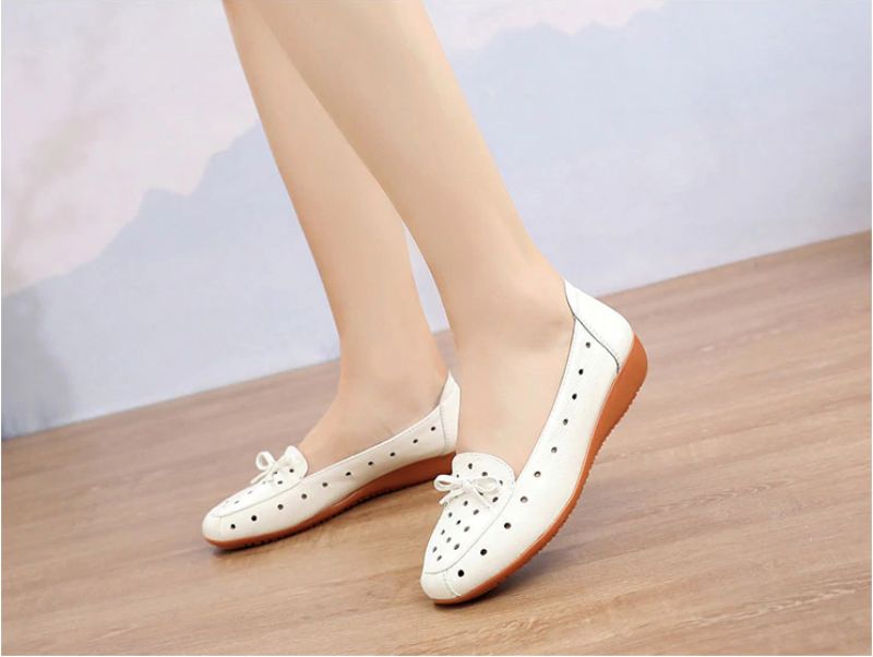 Delfina Dames Loafer - Groen Hol