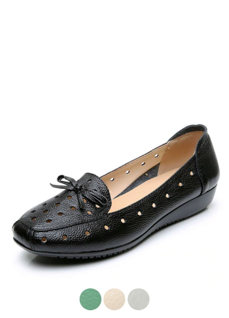 Delfina Dames Loafer Zwarte Schoenen