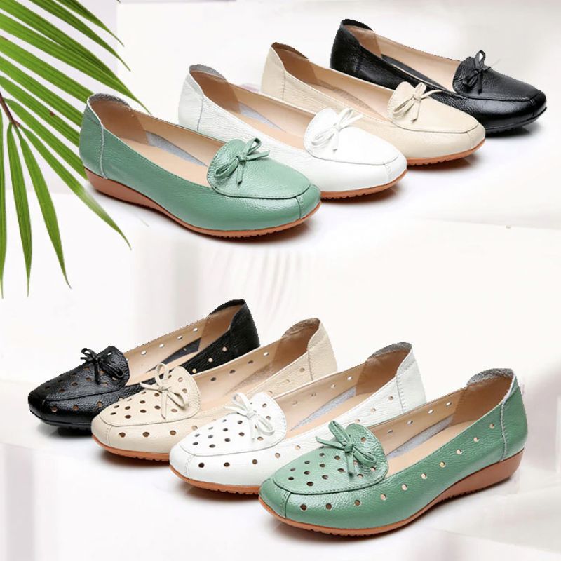 Delfina Dames Loafer Zwarte Schoenen - Groen Hol