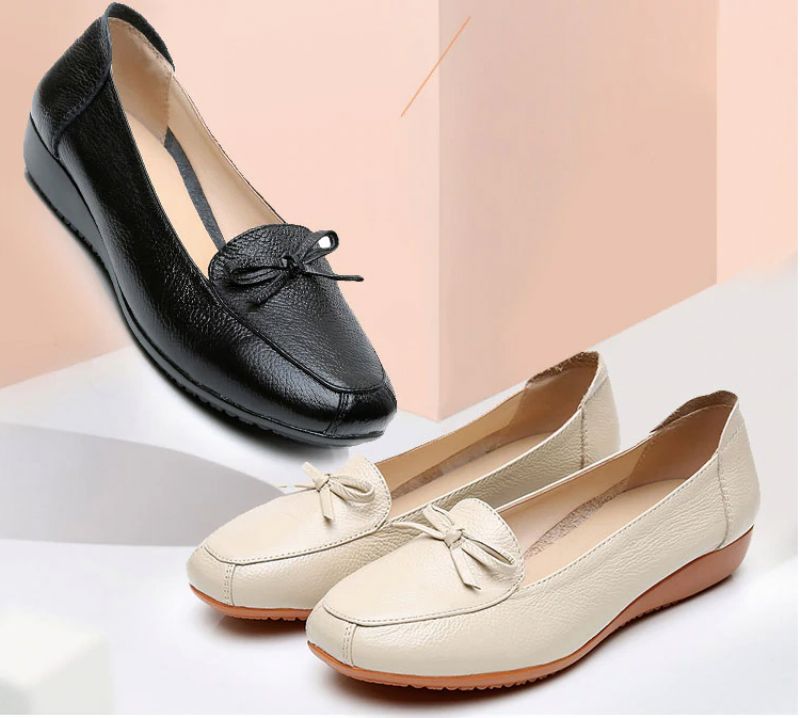 Delfina Dames Loafer Zwarte Schoenen - Groen Hol