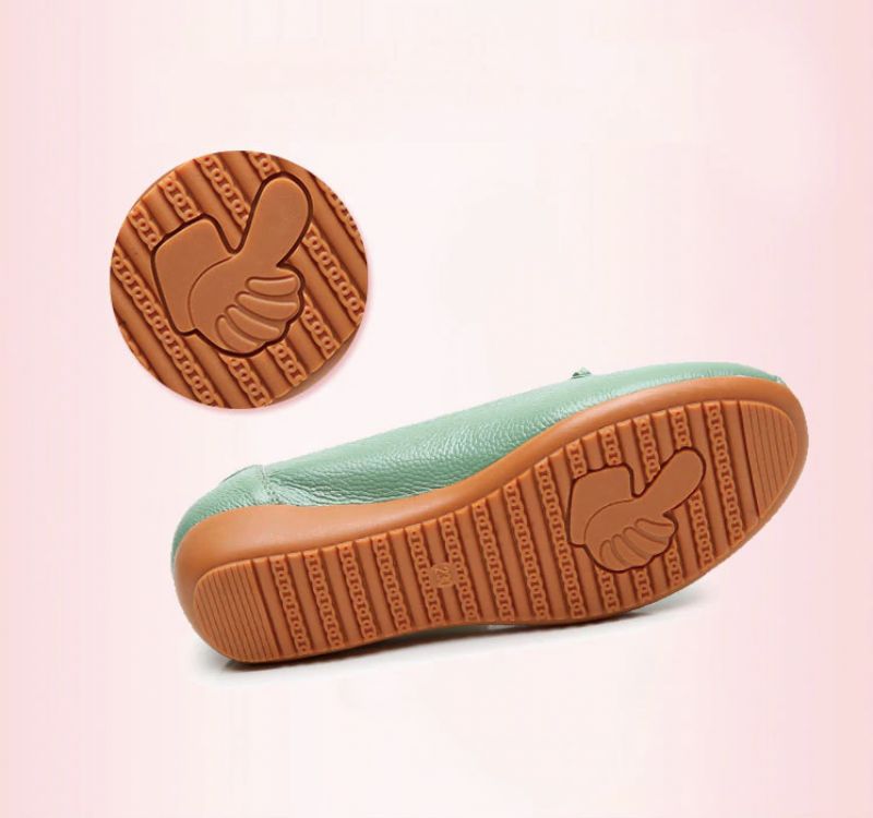 Delfina Dames Loafer Zwarte Schoenen - Groen Hol