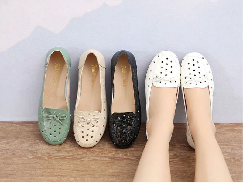 Delfina Dames Loafer Zwarte Schoenen - Groen Hol