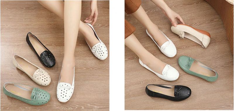 Delfina Dames Loafer Zwarte Schoenen - Groen Hol