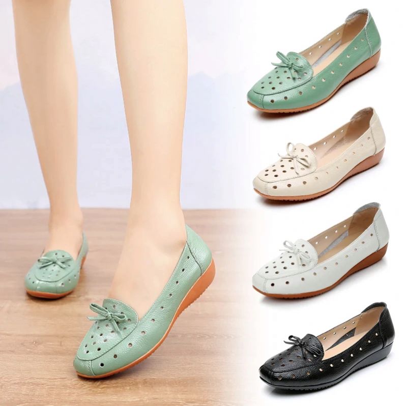 Delfina Dames Loafer Zwarte Schoenen - Groen Hol