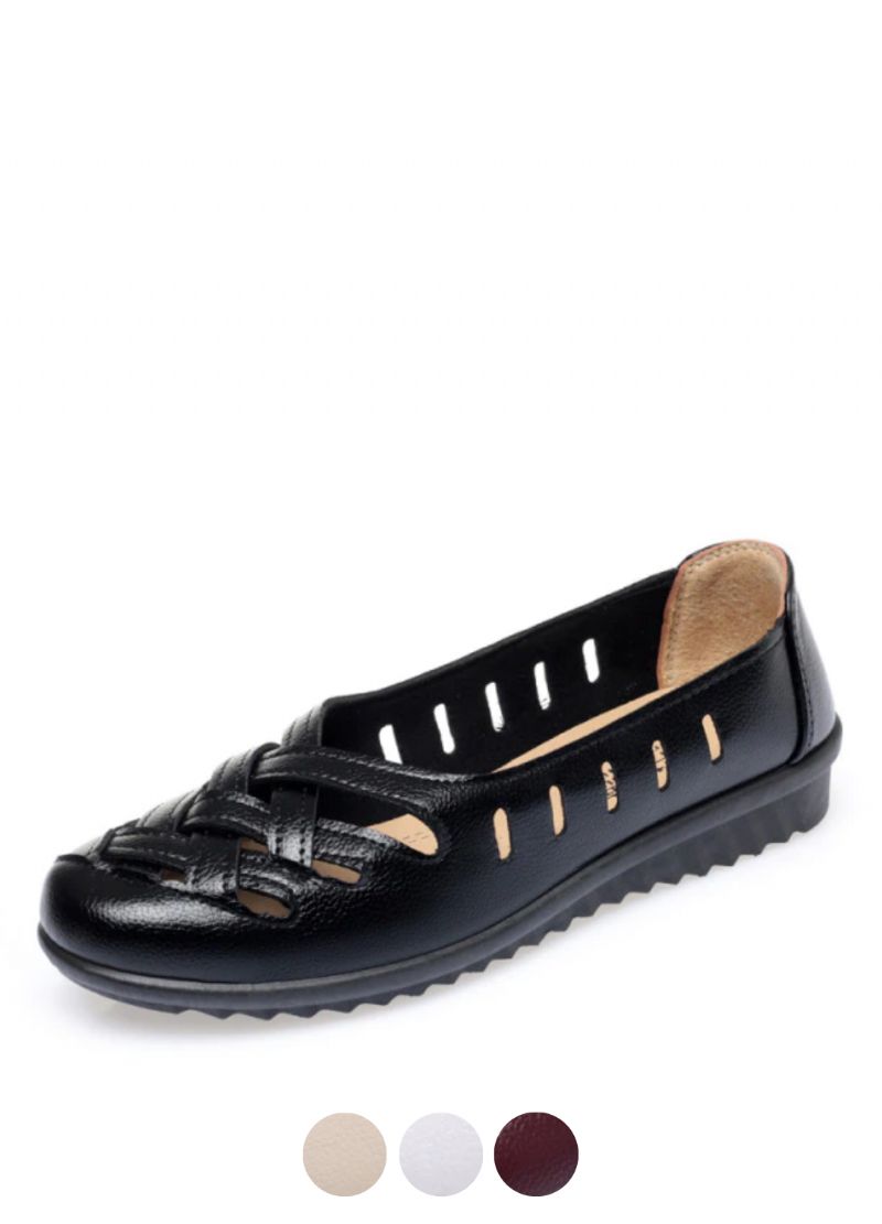 Delu Dames Loafer Zwarte Schoenen