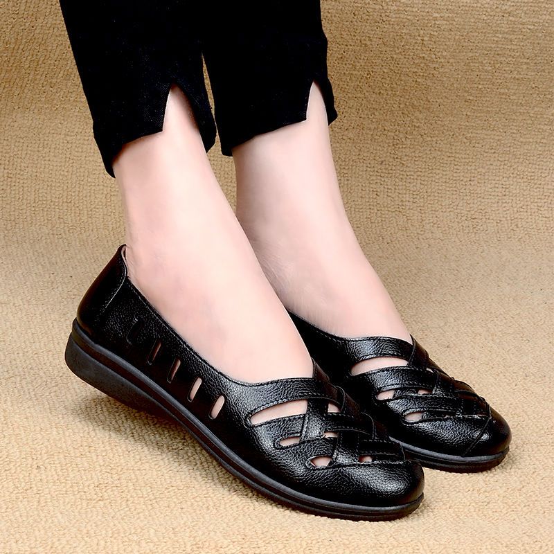 Delu Dames Loafer Zwarte Schoenen - Zwart