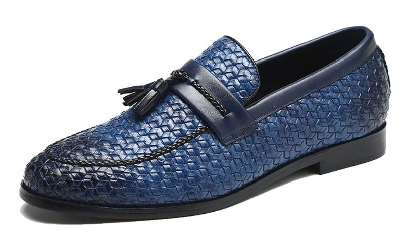 Delvet Heren Loafers Luxe Schoenen - Blauw