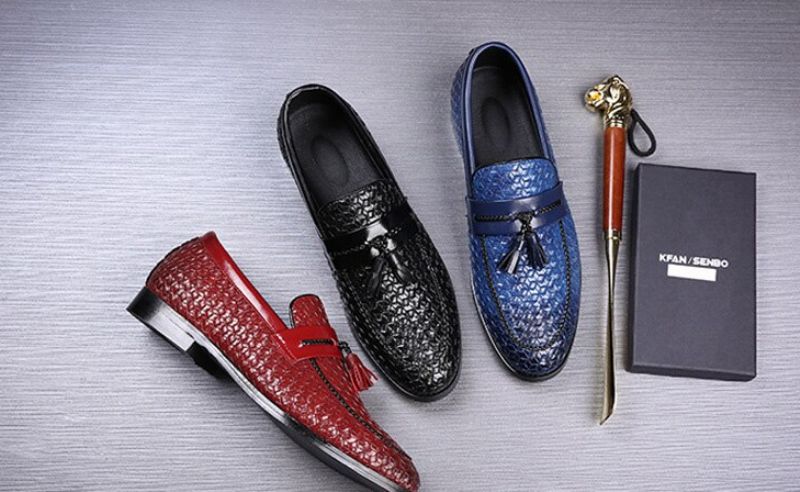 Delvet Heren Loafers Luxe Schoenen - Blauw