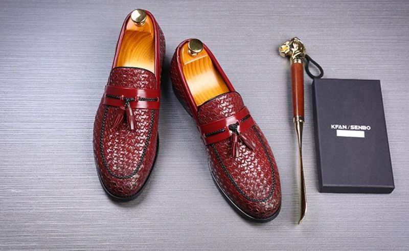 Delvet Heren Loafers Luxe Schoenen - Blauw