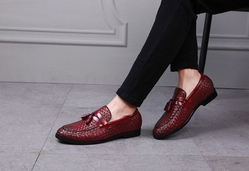 Delvet Heren Loafers Luxe Schoenen - Blauw