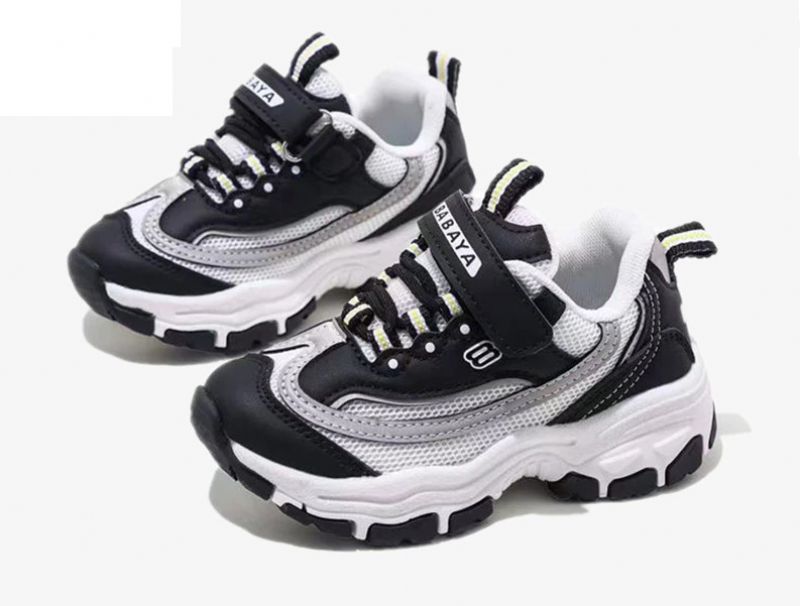 Dembo Unisex Kinder Mode Sneaker - Zwart