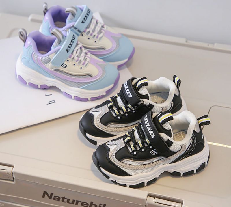 Dembo Unisex Kinder Mode Sneaker - Zwart