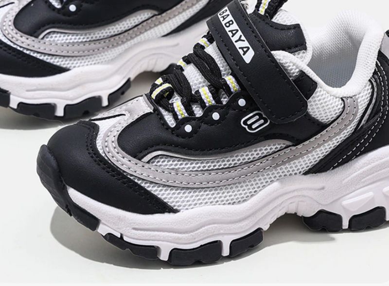 Dembo Unisex Kinder Mode Sneaker - Zwart