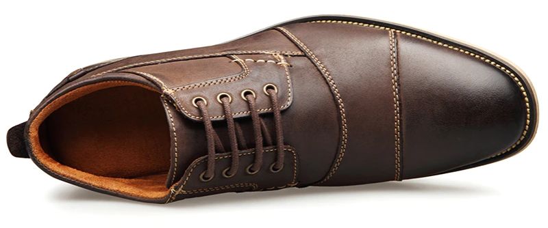 Demetrio Heren Casual Oxford - Koffie