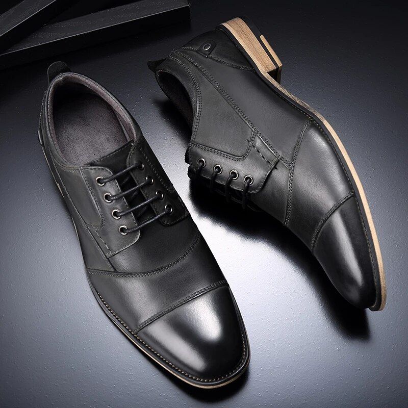 Demetrio Heren Casual Oxford - Koffie