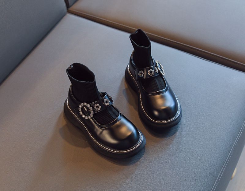 Demi Meisjes Platte Schoenen - Zwart