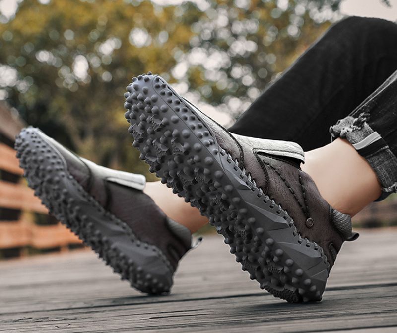 Dennis Heren Loafers Klassieke Schoenen - Grijs