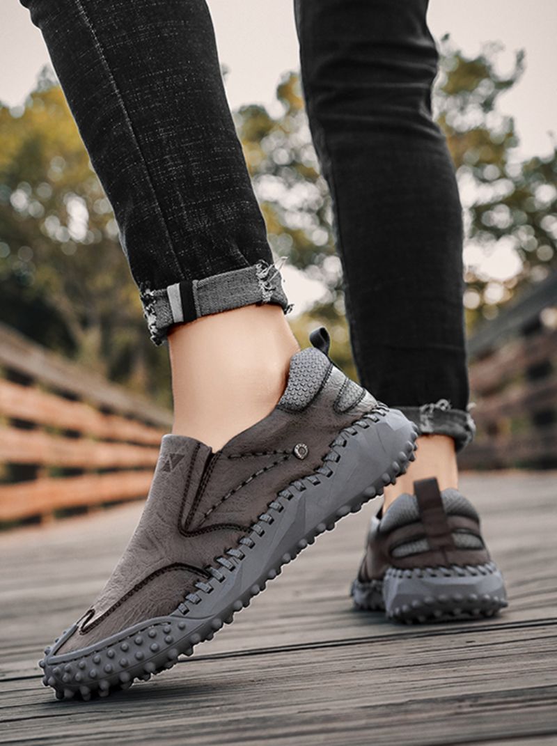 Dennis Heren Loafers Klassieke Schoenen - Grijs