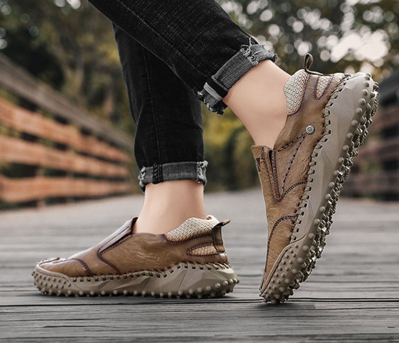 Dennis Heren Loafers Klassieke Schoenen - Grijs