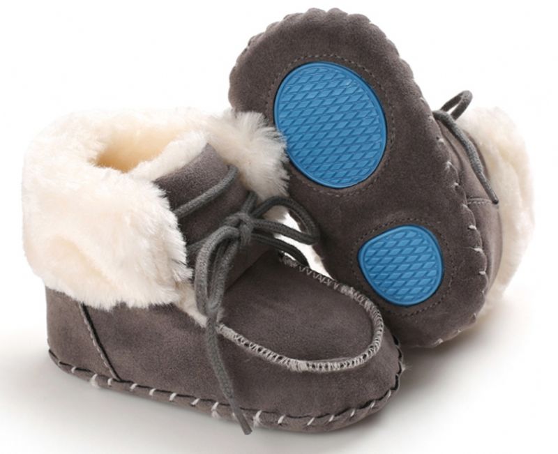 Denzel Baby Jongens Winterlaarzen - Marineblauw Bont