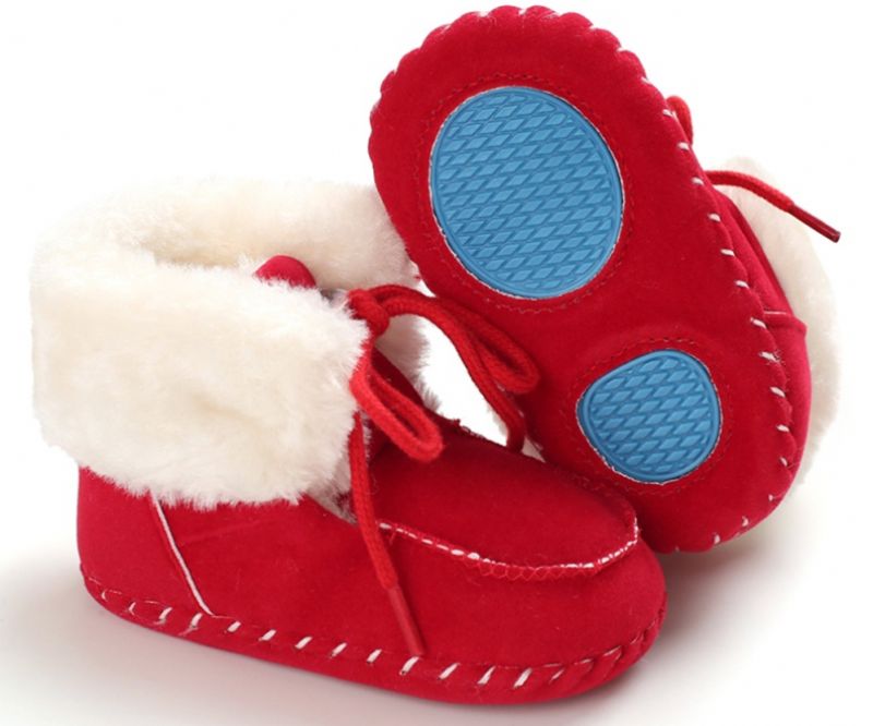 Denzel Baby Jongens Winterlaarzen - Marineblauw Bont