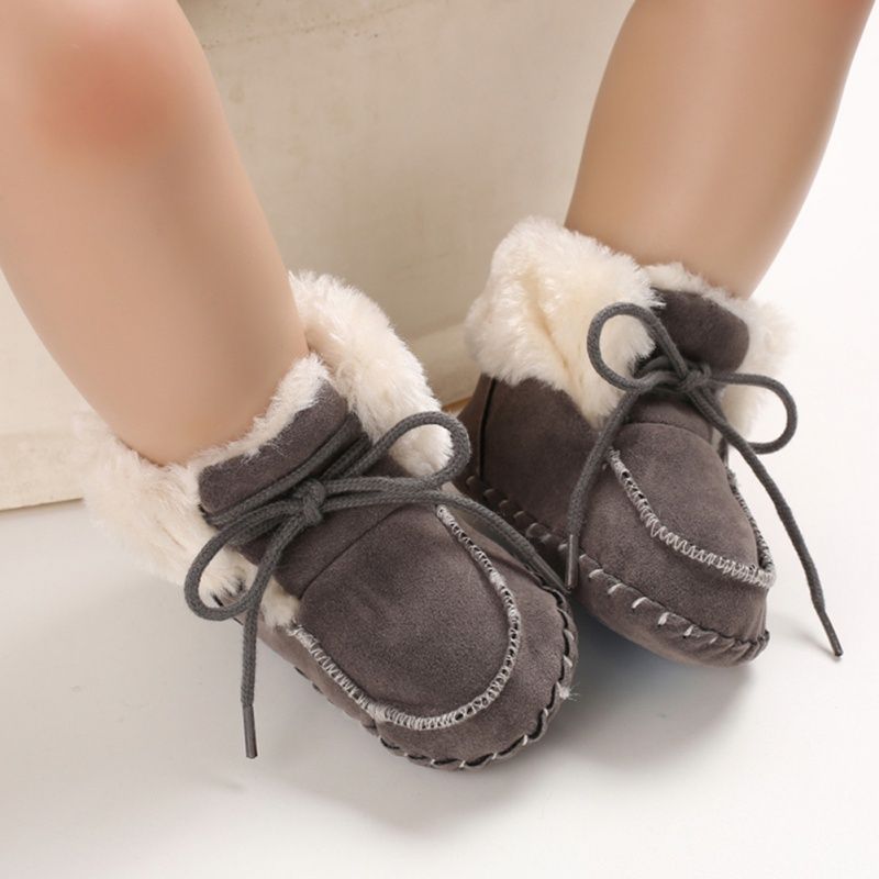 Denzel Baby Jongens Winterlaarzen - Marineblauw Bont