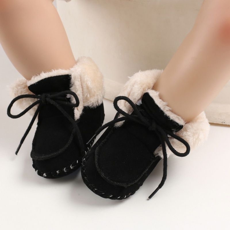 Denzel Baby Jongens Winterlaarzen - Marineblauw Bont