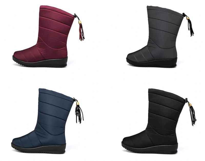 Devany Laarzen Mid Calf - Wijnrood