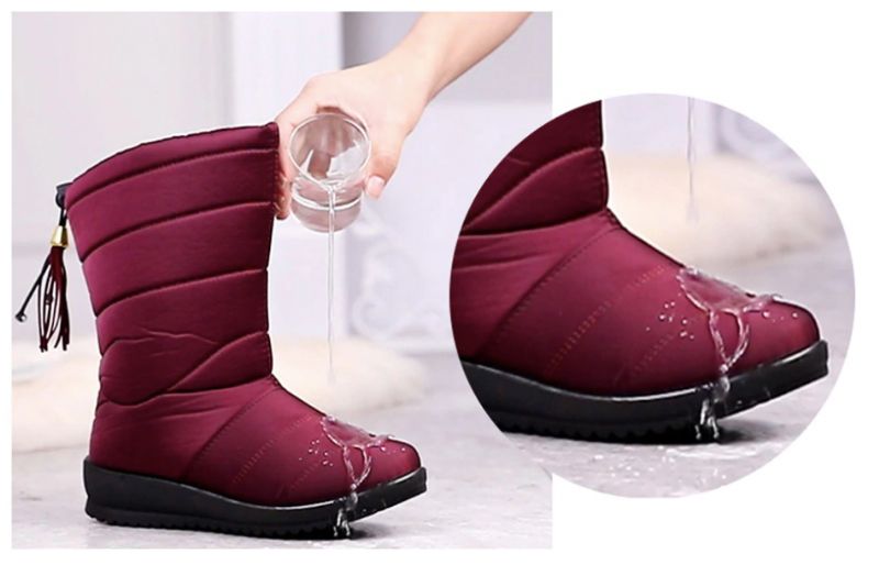 Devany Laarzen Mid Calf - Wijnrood