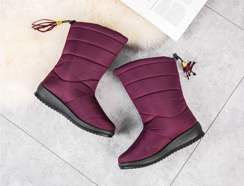 Devany Laarzen Mid Calf - Wijnrood