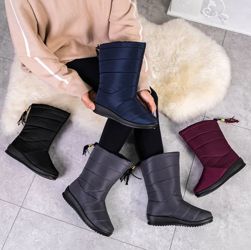 Devany Laarzen Mid Calf - Wijnrood