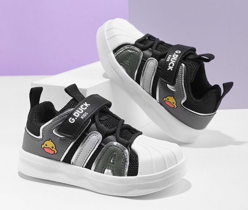 Devero Unisex Fashion Sneaker Voor Kinderen - Zwart