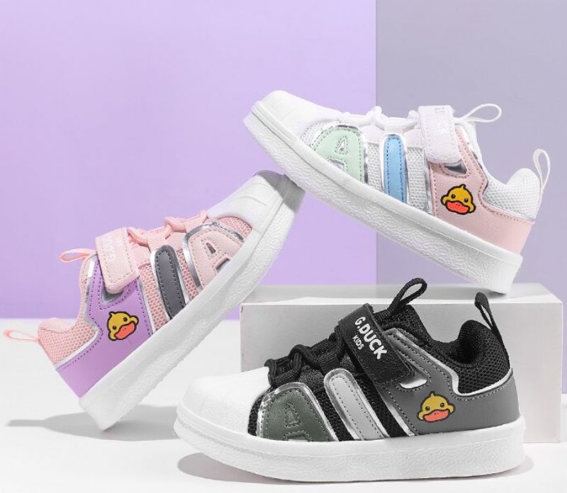 Devero Unisex Fashion Sneaker Voor Kinderen - Zwart