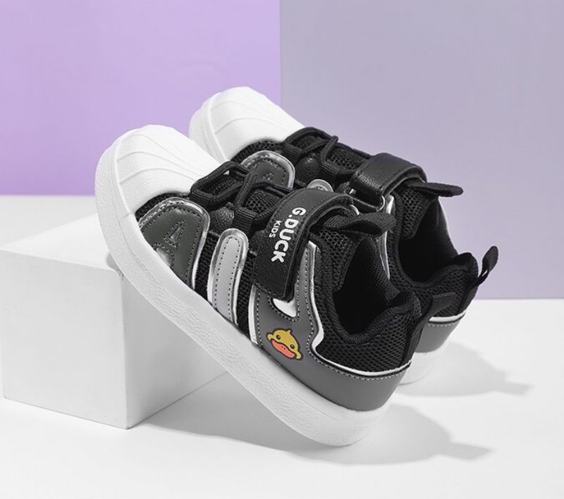 Devero Unisex Fashion Sneaker Voor Kinderen - Zwart